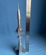 Metal Model Rocket.Aluminum.Vintage USSR.Space.Soviet.RARE.