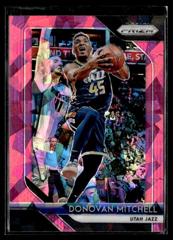 L50,797 - 2018-19 Panini Prizm Prizms Pink Ice #143 Donovan Mitchell