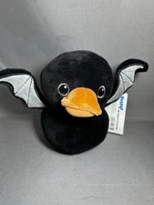 NEW Halloween Quackerz By Dandee Rubber Ducky Black Bat Plush Toy “Darkwing” Tag