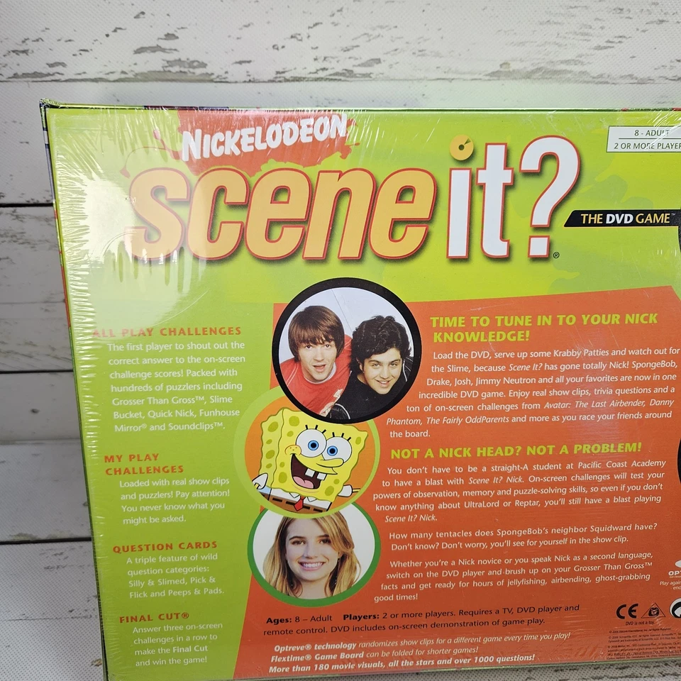 Mattel Nickelodeon Scene It? The DVD Trivia Game 2006 New Sealed Family Game - Image 4 of 4