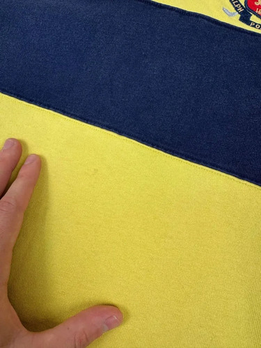 Vintage Polo Ralph Lauren Rugby Long Sleeve Striped Shirt Men Sz L yellow by Ralph Lauren, Size L, $65 - Photo 9