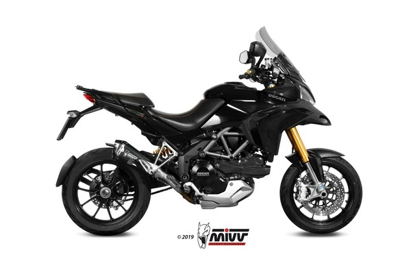 Auspuffterminal Mivv Delta Race Schwarz Ducati Multistrada 1200 2013 2014-image