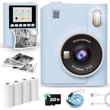 Instant Print Camera for Kids, 1080P Instant Digital Print Cameras for Toddle...