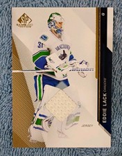 2015 Upper Deck SP Game Used Hockey Jersey - Eddie Lack #44 Gold Jerseys (MEM)