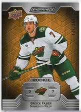 2023-24 UD Engrained Brock Faber RC #138 Wild Oak SN# /399