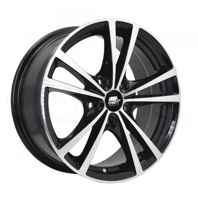 17x7 MST Saber 5x110 45 Black Wheels Rims Set(4) 72.6