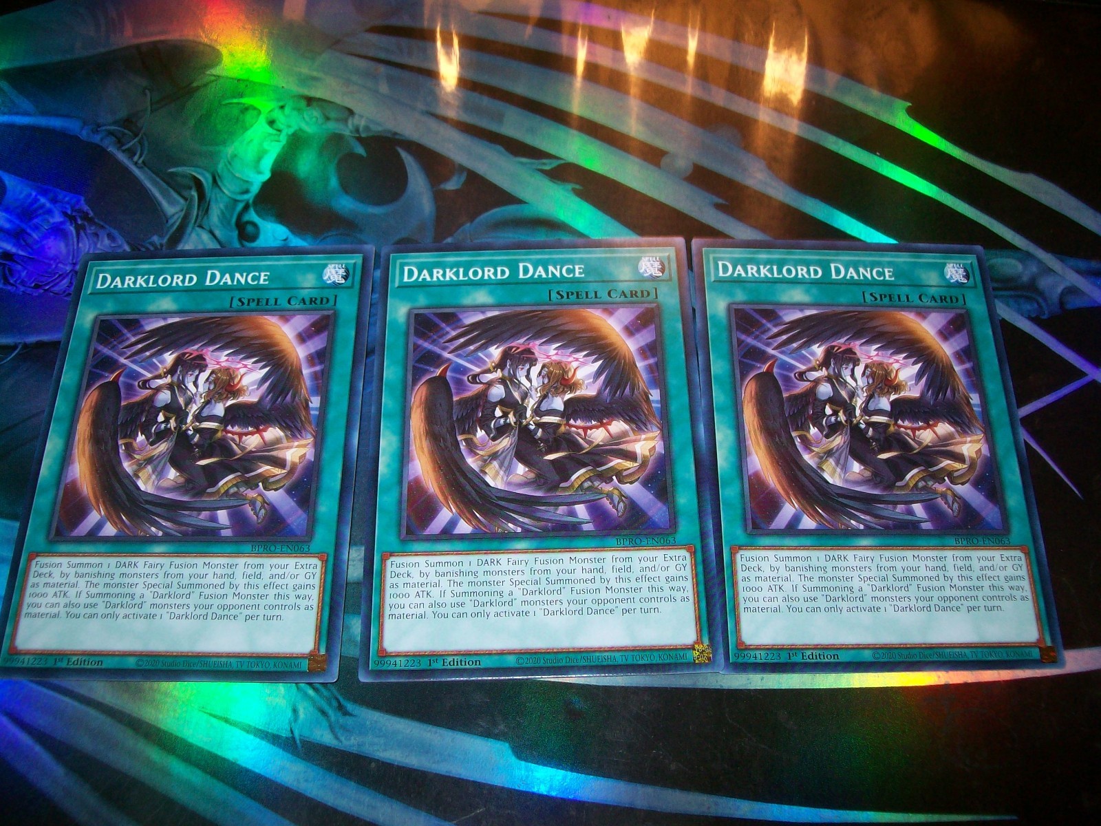 3x Darklord Dance 1st Edition Common BPRO-EN063 Yu-Gi-Oh!