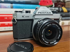 Pentax K1000 35mm SLR Film Camera with 50mm Lens Kit - Tested Working Great