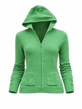 J. G. Hook Coastal Hooded Knit Cardigan - Green - XL- vintage 90s