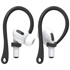 2Pcs Black Silicone Ear Hooks for AirPods Earpods Bluetooth Earphone Accessories