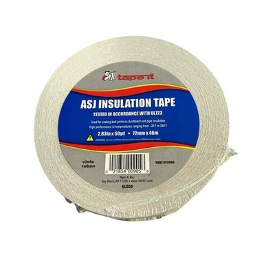 LOT OF (10) UL723 ASJ COLD SEAL 3'' X 50YDS ASJ ALUMINUM INSULATION TAPE