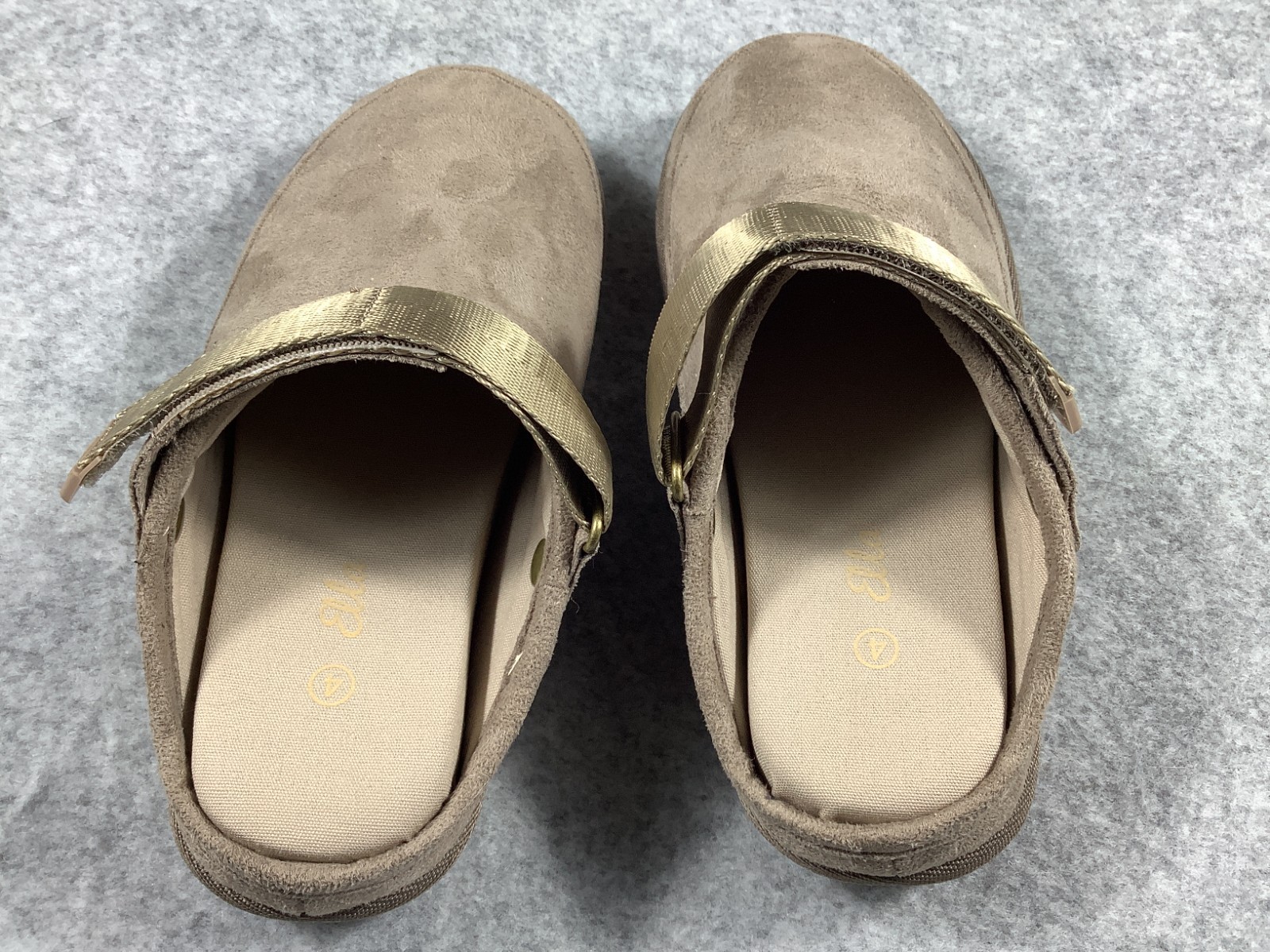 Ella Ruby Ladies Outside Slippers Faux Suede Winter Hard Sole Size 4 Sku 271 image 3