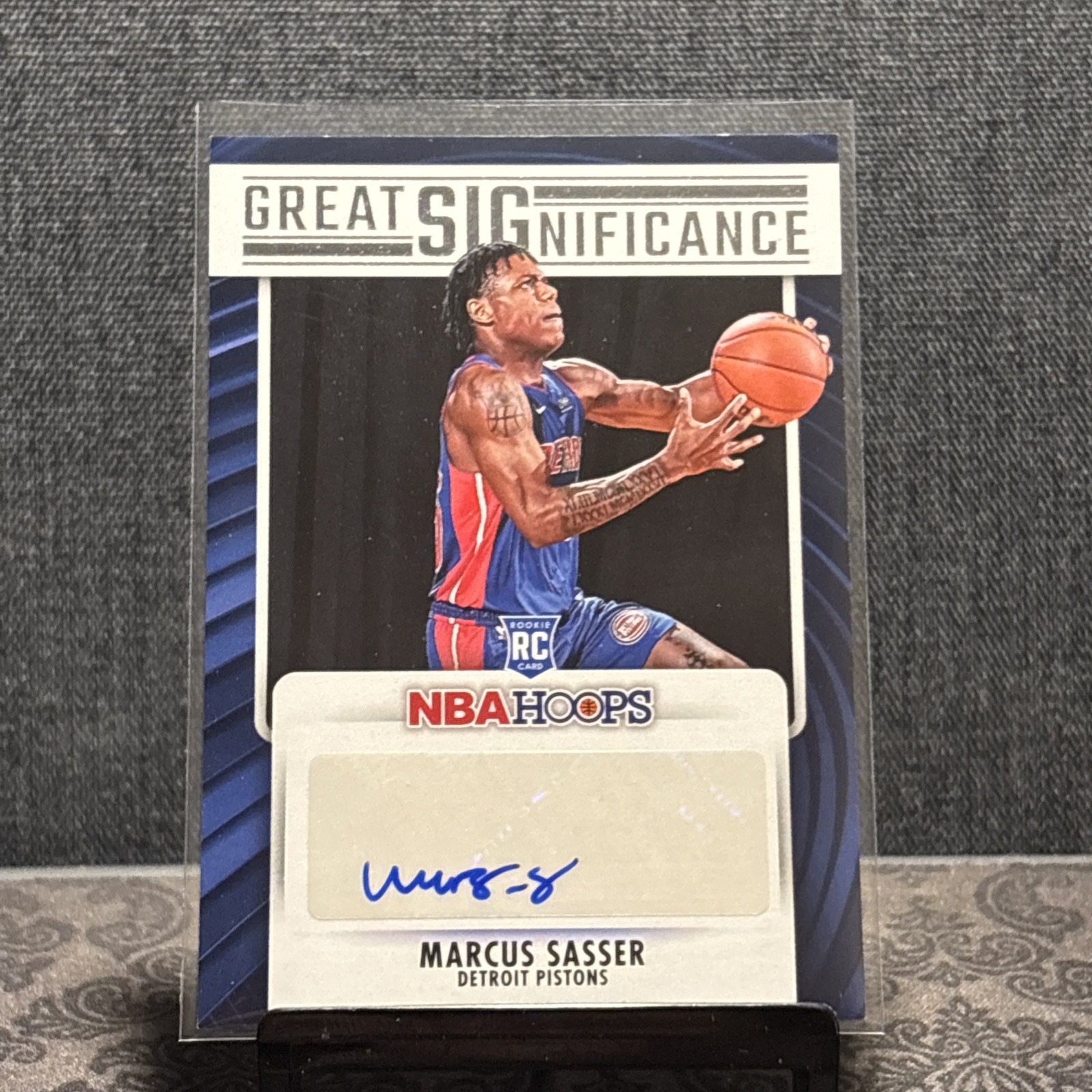 2023-24 NBA Hoops Great Significance Marcus Sasser Auto #GS-SAS Pistons