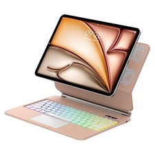 Magic Keyboard iPad Air 13 inch M3 2025/M2 2024, iPad Pro 12.9 Case Rose Gold