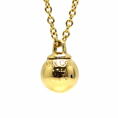 AUTH TIFFANY&CO. HARDWEAR BALL NECKLACE APPROX 45CM K18 GOLD 31625 