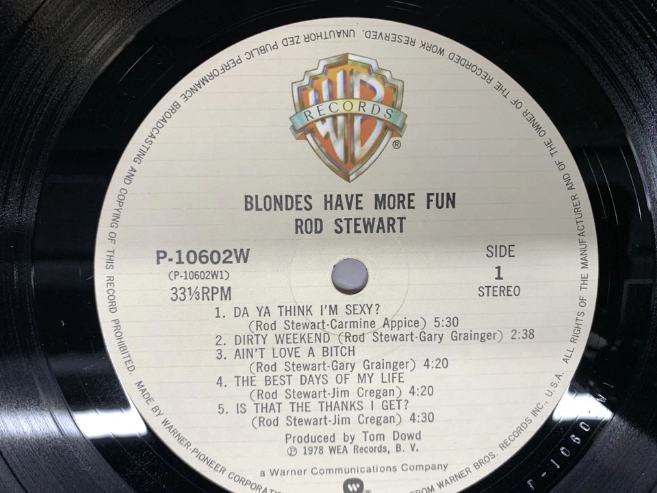 Rod Stewart Blondes Have More Fun Japan LP OBI [64807ER] - Image 2 of 2