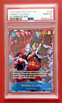Monkey.D.Luffy (118) (Alternate Art) OP11-118 A Fist of Divine