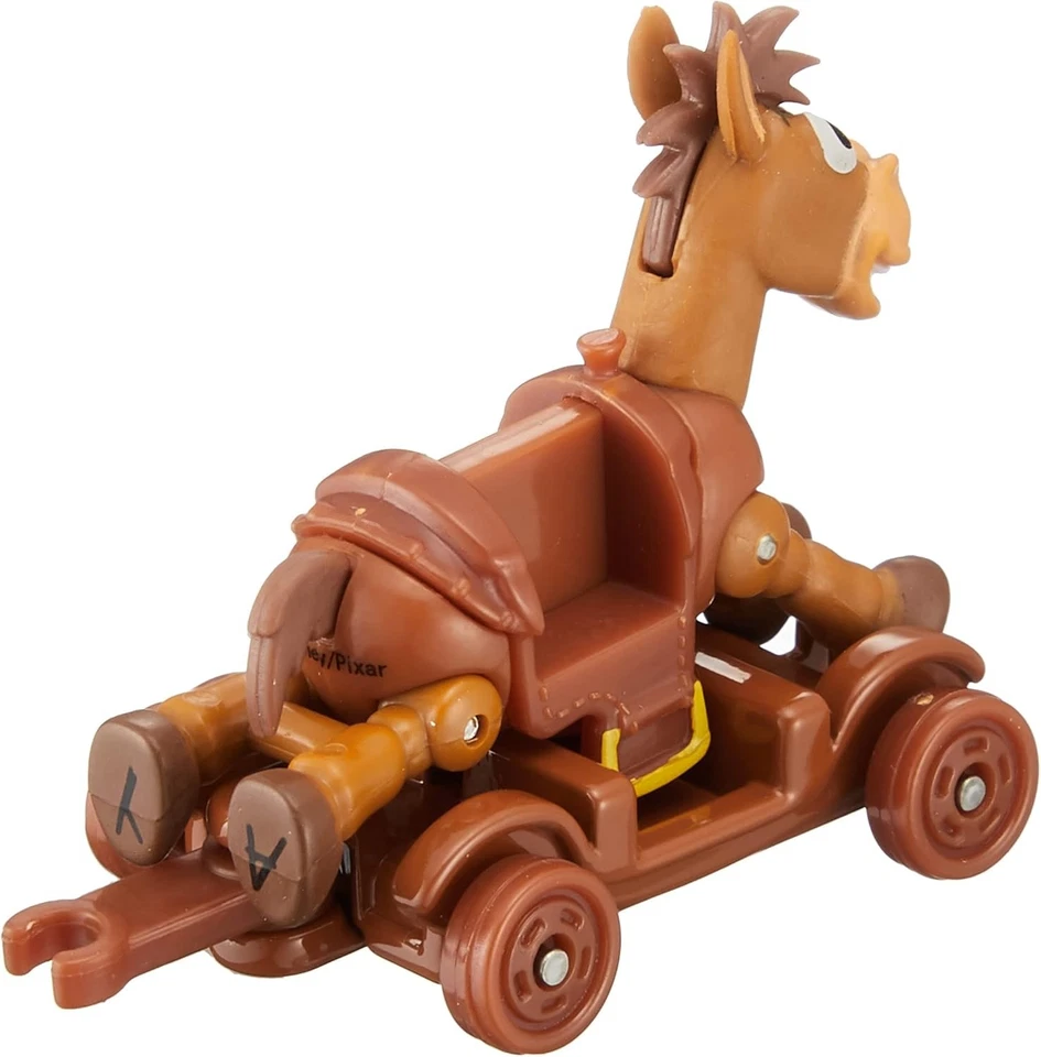 Mini brinquedo de carro Takara Tomy Dream Tomica Ride On Toy Story TS-06 Bullseye & Cart - Imagem 2 de 4