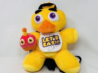 FNAF Chica with Cupcake Plush 14'' Backpack Let's Eat Bioworld
