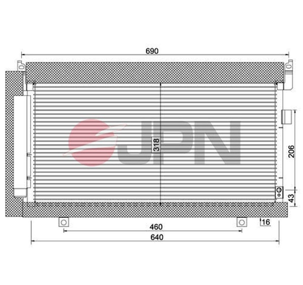 Kondensator Klimaanlage Jpn 60C9132-JPN FüR Forester Bifuel Awd S13 SJ5 Sjd Sjg-image