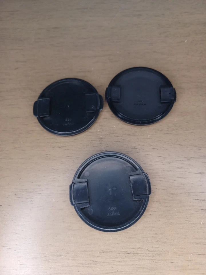 3x  OEM Mamiya 58mm Front Lens Cap Genuine Lot Of 3  - Image 3 of 4