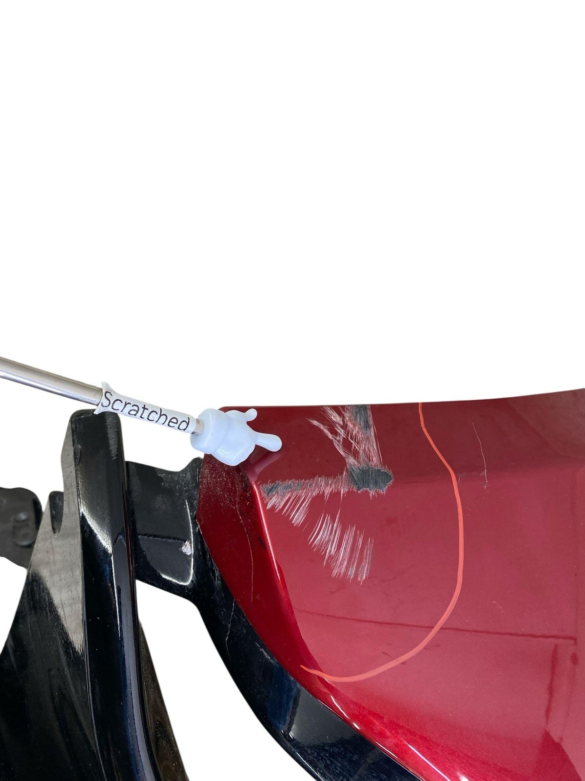 2024 MCLAREN ARTURA REAR BUMPER AMARANTH RED *SCRATCHED/CRACKED VALANCE* OEM