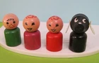1963 VTG Fisher Price Little People FERRIS WHEEL 969 CHOO TRAIN 719 BOY GIRL DOG