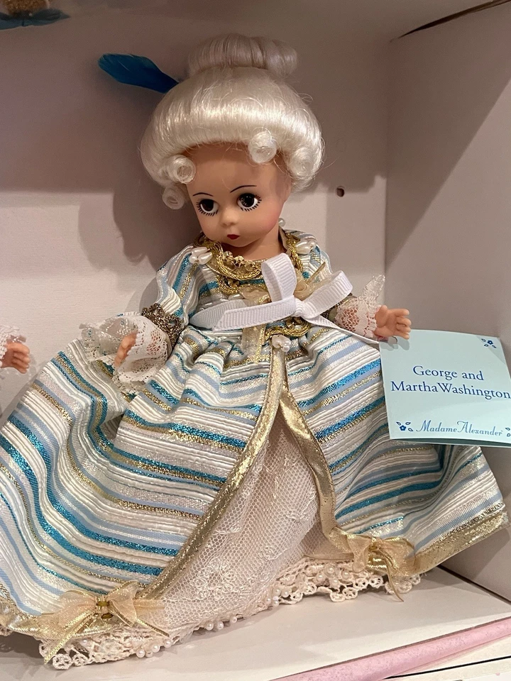 8-дюймовые куклы Madame Alexander George & Martha Washington 79940 новые в коробке ограниченное издание - Изображение 3 из 4