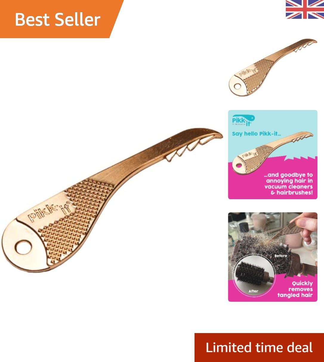 Gold Hair Removal Tool for Vacuums & Brushes - Effortless Pet Hair Cleanup