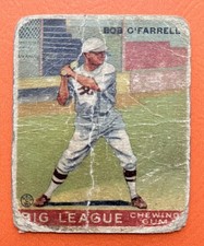 1933 Goudey Big League Chewing Gum - R319 Bob O'Farrell #34 (RC)