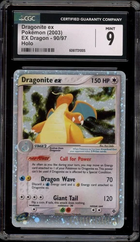 Pokemon Dragonite ex EX Dragon Holo Ultra Rare #90 CGC 9 Mint