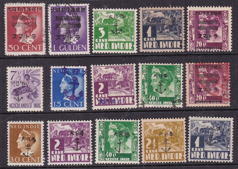 DUTCH INDIES   ( JAPAN  OCCUPATION)  ^^^^x16 Rarer HR,LH issues@xcxdco4221jap21