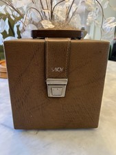 Savoy 8mm Film Reel Storage Case Brown with Handle Fits 7-Inch Reels