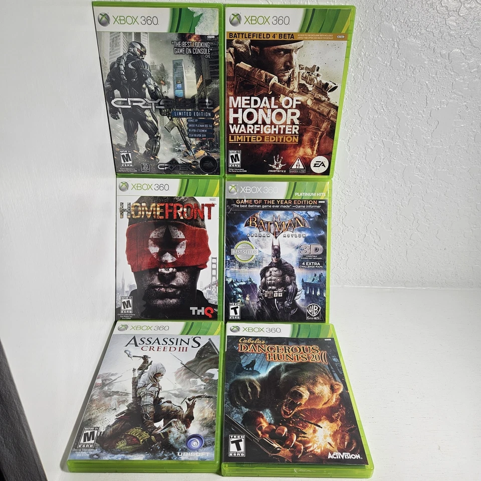 Xbox 360 Adventure Role-Play Lot Bundle 6 Games Assassins Creed Batman Homefront - Image 3 of 4