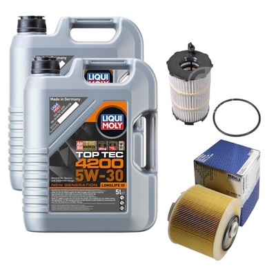 FEBI Inspektionspaket 10L Liqui Moly Top Tec 4200 5W-30 für Audi A6 Allroad