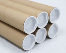 Mailing Tubes with Caps, 1.5 inch x 12 inch 6 Pack  MagicWater Supply
