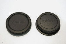 Genuine OEM Canon EOS Body Cap Rear EF Lens Cap Set - FREE Shipping in USA