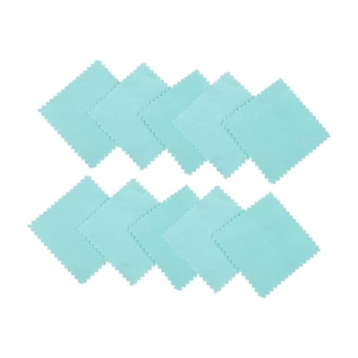 Lot de 10 Chiffons de Nettoyage et de Polissage pour Bijoux et Bagues - Photo 1/4