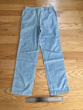 Polo Ralph Lauren Boys' Light Blue Chambray Pull-On Pants Size 14 Elastic Waist