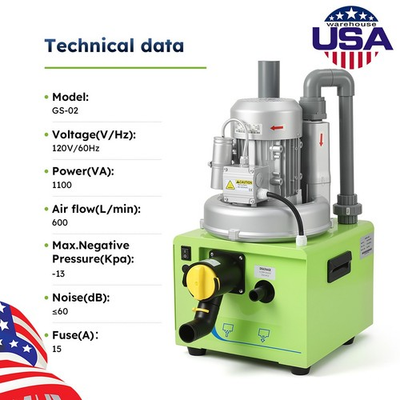 #ad Portable Dental Mobile Suction Unit 1100W Pressure Pump Strong Suction 600L min $879.12