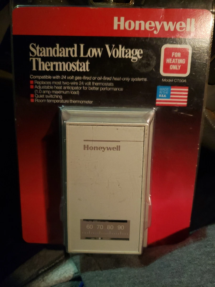 Honeywell CT50A Standard low volt Thermostat, for Heating only, New | eBay