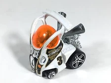 Hot Wheels Car Hyper Mite Police Extreme City Police 3 White Black Orange Silver
