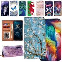 Printed Leather Phone Stand Cover Case For Nokia 1.3/2.2/4.2/6.2/7.2/G42 C32 C01