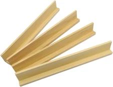 Wooden Domino Trays Set of 4,Wood Domino Racks, Domino Holders for Domino Tiles,