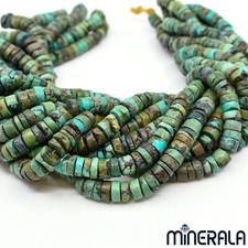 NATURAL TURQUOISE GEMSTONE HEISHI 8.5mm-9mm BEADS STRAND 15.5" STRAND WP02743