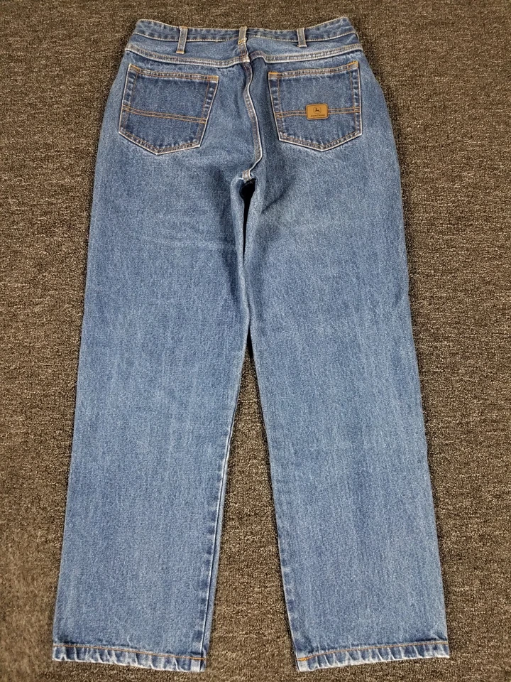 Pantalones de mezclilla John Deere para hombre 32 azules informales ropa de trabajo algodón pesado Normcore 32x30 Foto 3 de 4