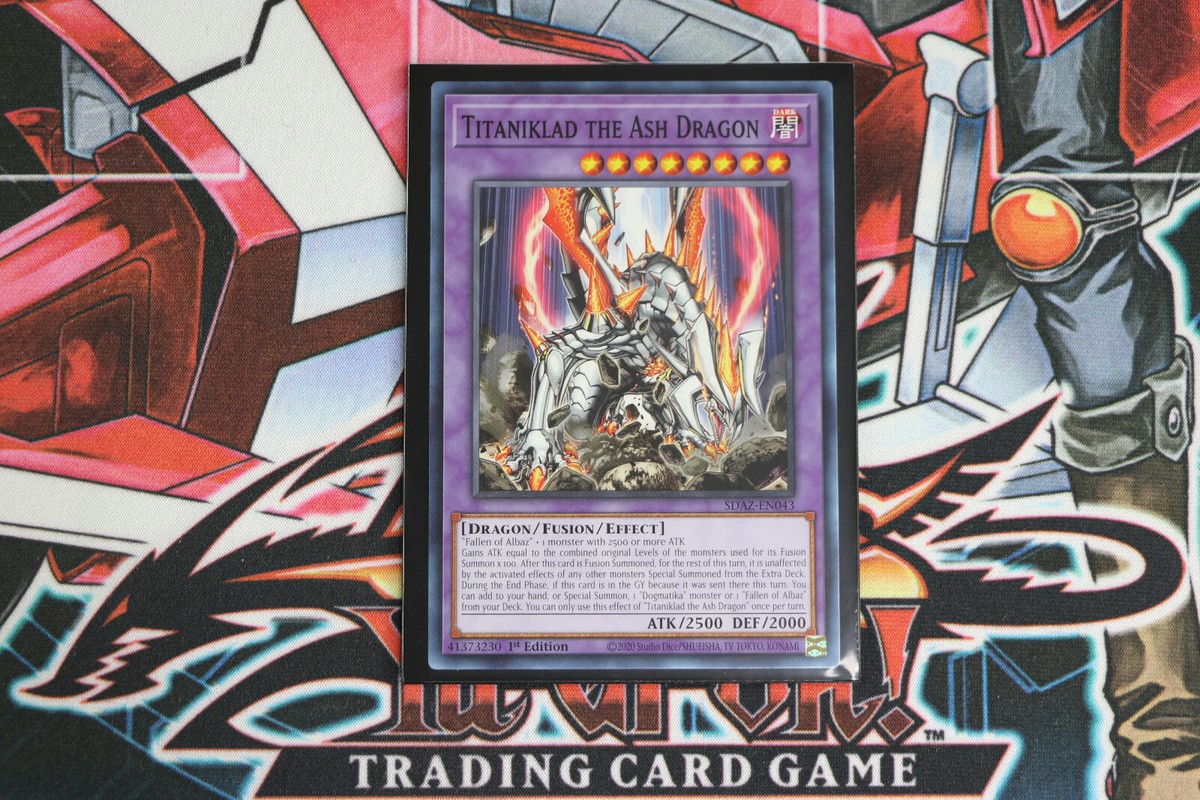 YuGiOh Titaniklad the Ash Dragon SDAZ-EN043 1st Common | eBay