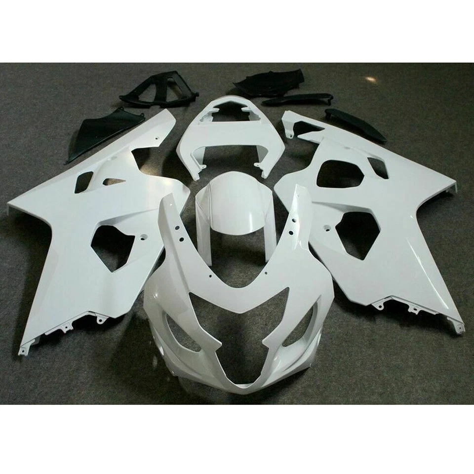 Kit de carenado sin pintar para SUZUKI GSXR 600/750 2004 2005 juego de carrocería moldeada ABS Foto 2 de 4