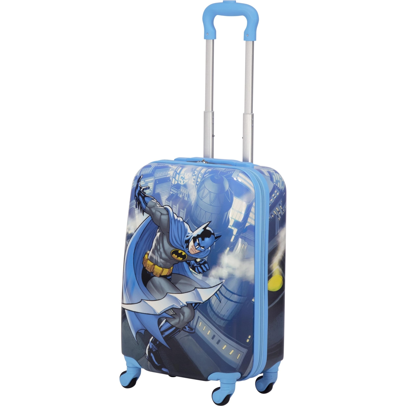 DC Comics Batman 21-Inch Hardshell Rolling Carry-On Luggage for Kids