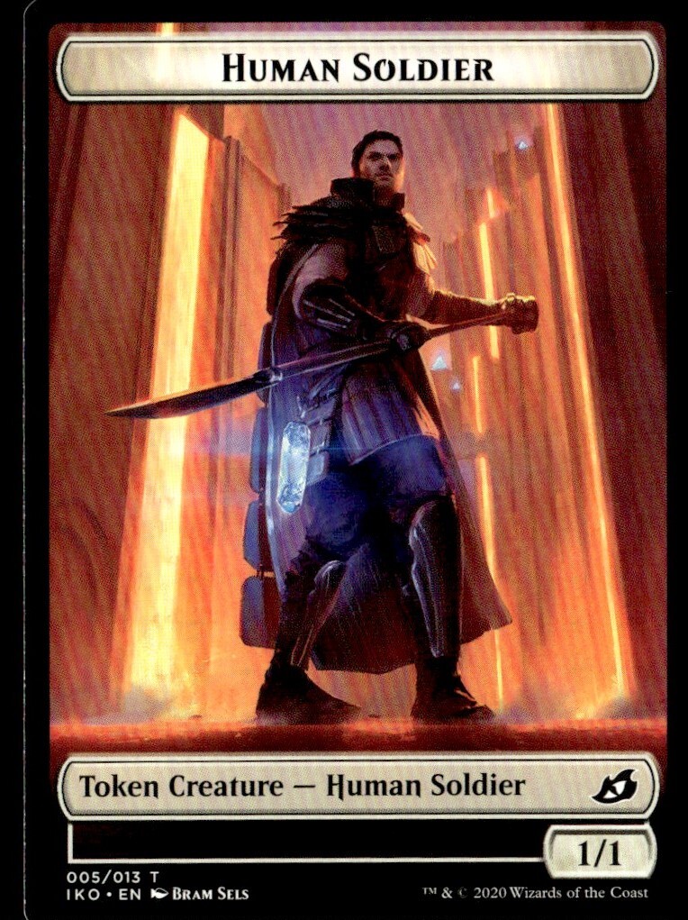 2020 Double Masters Common #5 Human Soldier Token MTG